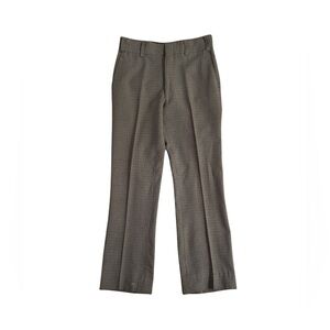 70’s Vintage Gray and Moss Green Bootleg Dress Pants
